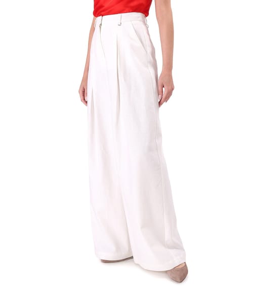 Pantaloni largi cu in