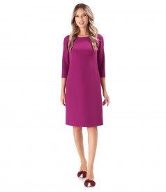 Rochie office din stofa elastica cu maneci 3/4