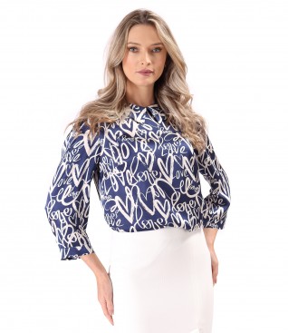 Bluza eleganta din satin de viscoza