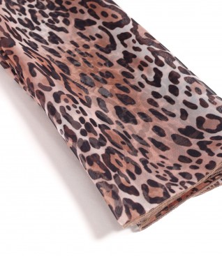 Esarfa din voal fin cu animal print