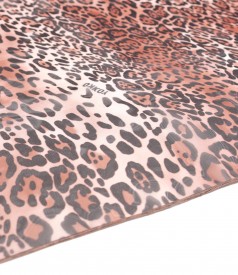 Esarfa din voal fin cu animal print